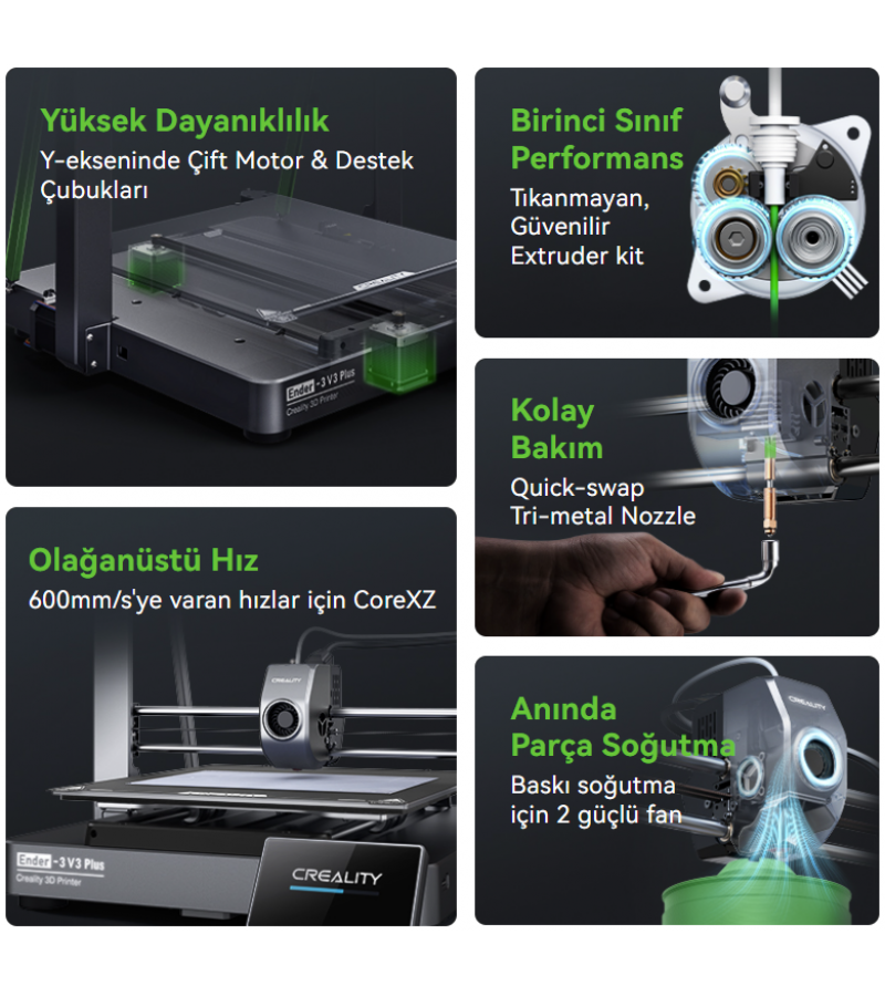 Creality Ender 3 V3 PLUS - 3D Yazıcı