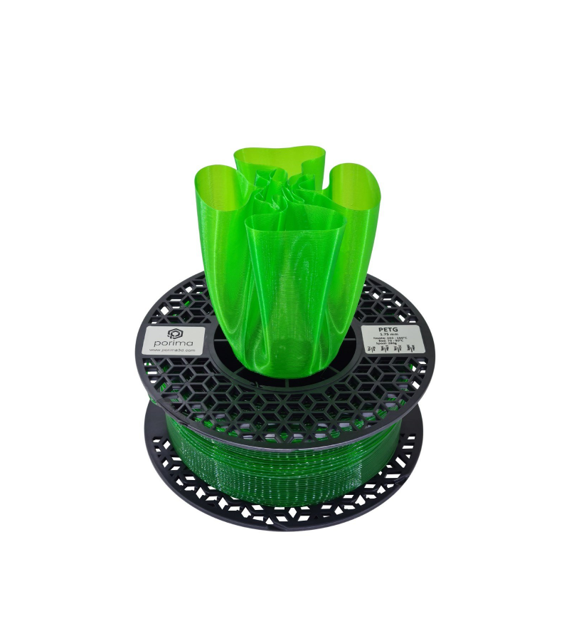 Porima PETG Transparan Filament Neon Yeşil 1.75mm 1Kg
