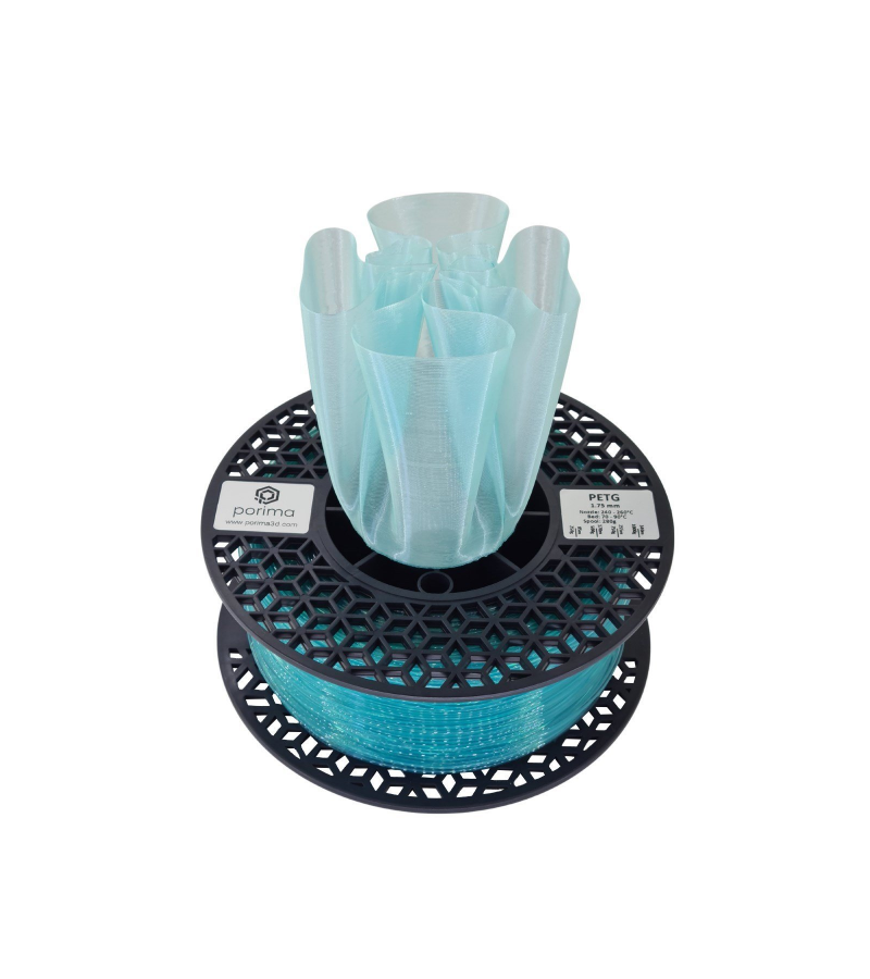Porima PETG Transparan Filament Buz Mavi 1.75mm 1Kg