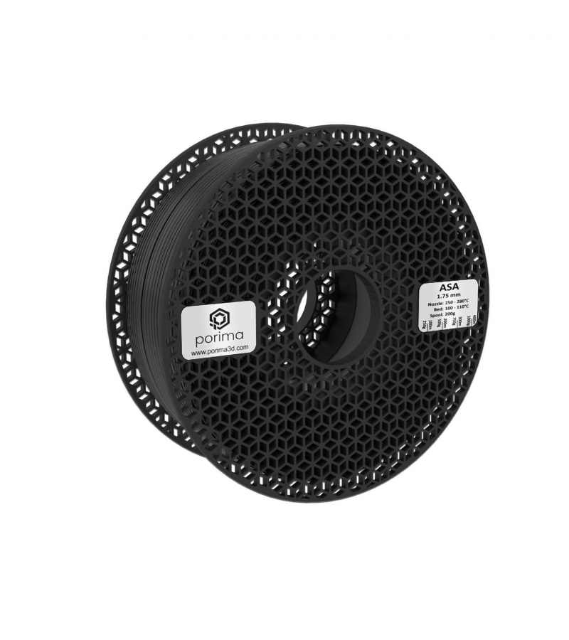 Porima ASA Filament Siyah 1.75mm 1Kg