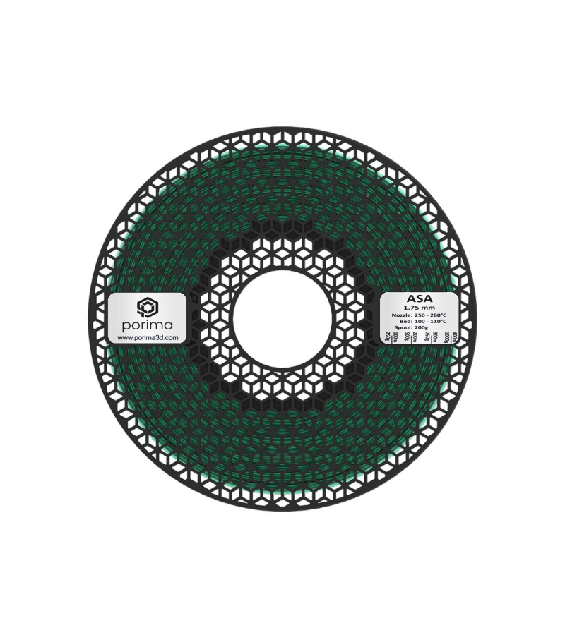 Porima ASA Filament Yeşil 1.75mm 1Kg