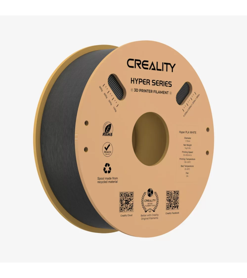 Creality Hyper PLA Siyah 1.75 Mm 3D Yazıcı Filament 1kg