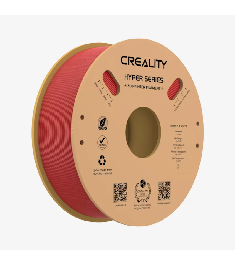Creality Hyper PLA Kırmızı 1.75 Mm 3D Yazıcı Filament 1kg