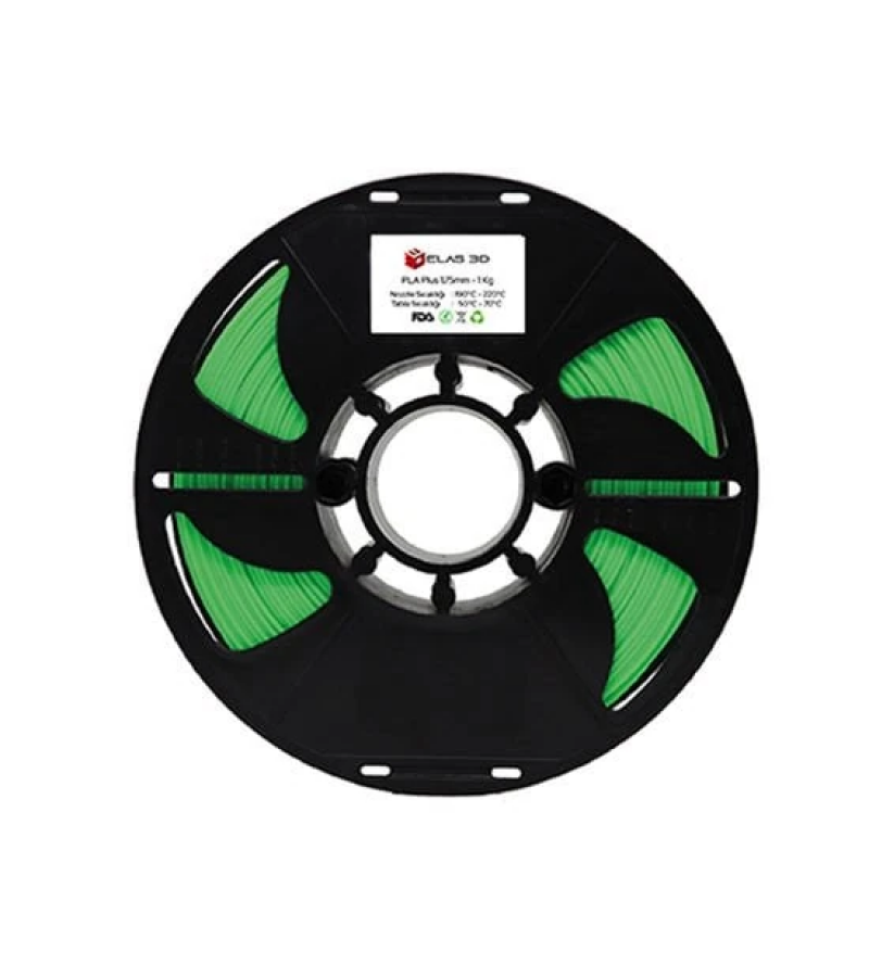 Elas 1.75mm Fıstık Yeşili PLA Plus Filament 1Kg