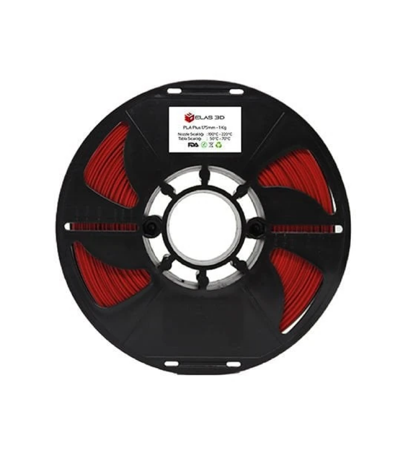 Elas 1.75mm Kırmızı PLA Plus Filament
