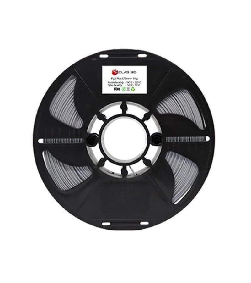 Elas 1.75mm Gri PLA Plus Filament