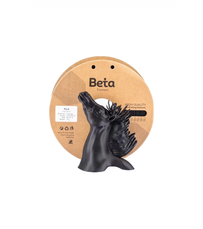 Beta Hyper PLA Filament Siyah 1.75 mm 1 kg