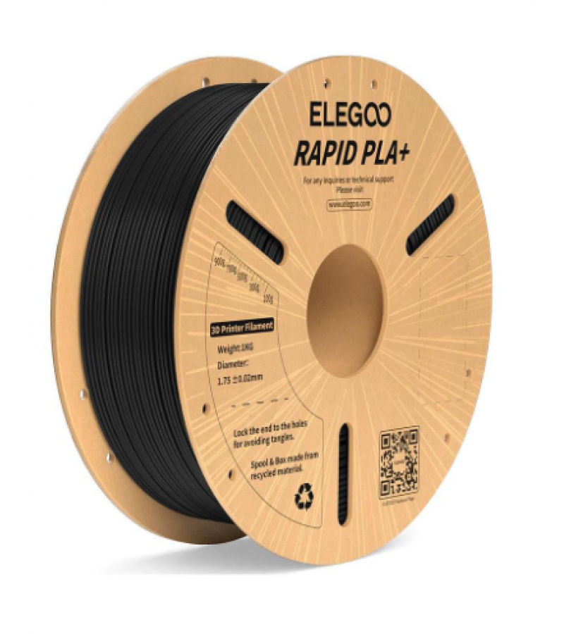 Elegoo Rapid PLA Filament Siyah 1.75 mm 1 kg