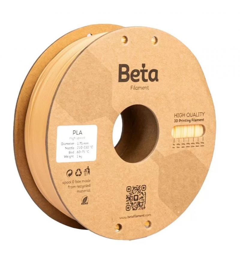 Beta Hyper PLA Filament Krem 1.75 mm 1 kg
