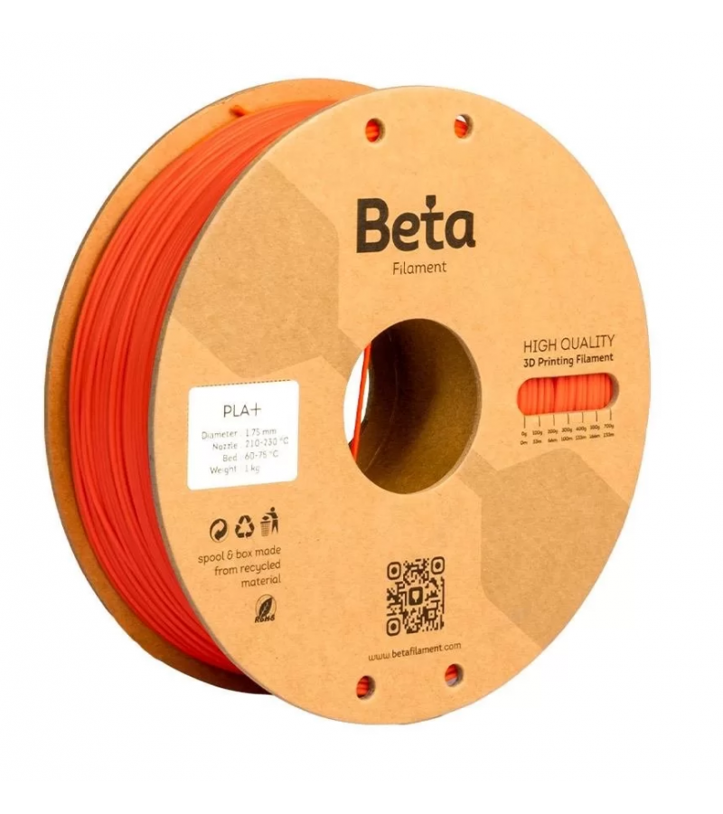 Beta PLA+ Filament Neo Kırmızı 1.75 mm 1 kg
