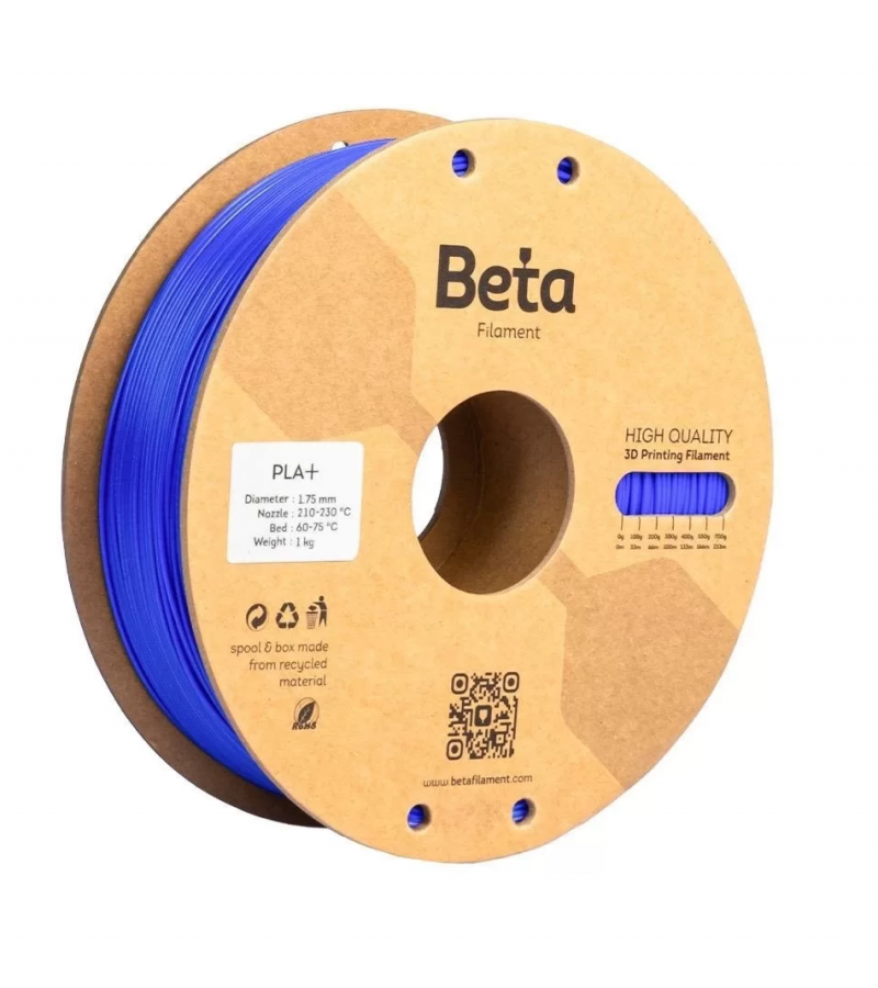 Beta PLA+ Filament Koyu Mavi 1.75 mm 1 kg