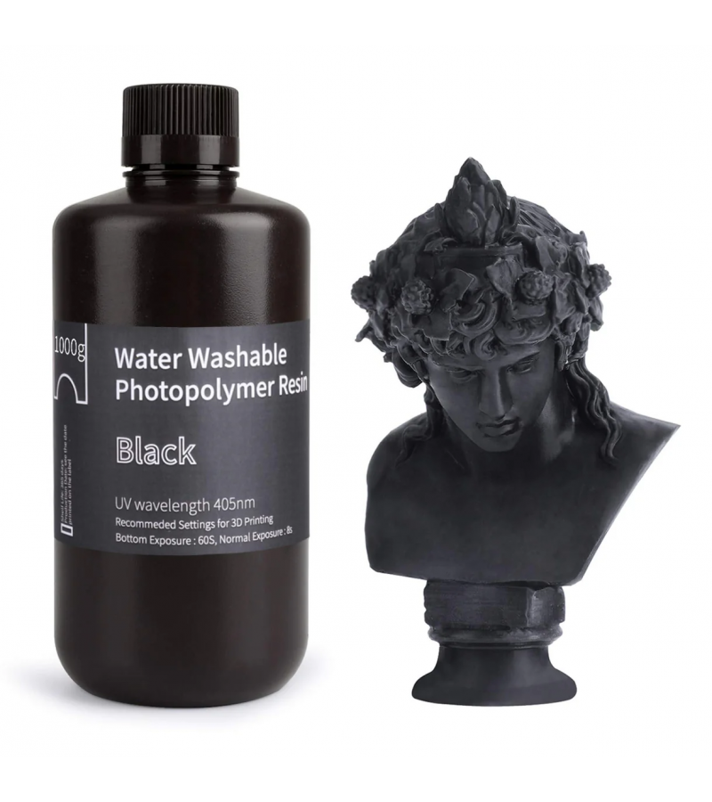 ELEGOO Suda Yıkanabilir Reçine Smoky Siyah - 0.5Kg