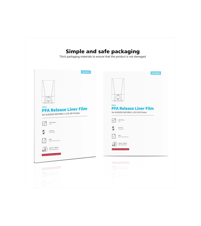 ELEGOO PFA Film 5 Adet - Saturn 2/3