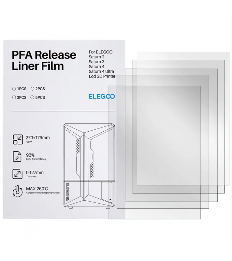 ELEGOO PFA Film 5 Adet- Saturn 4/4 Ultra