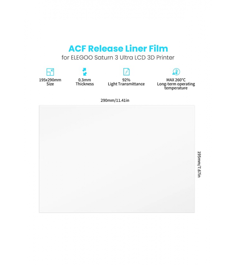 ELEGOO ACF Film 5 Adet- Saturn 3 Ultra